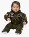 Jr Armed Forces Pilot Suit w/ Cap Infant Costume Age 6-12mos(DA12)