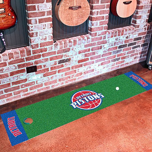 DETROIT PISTONS GOLF PUTTING GREEN CARPET RUNNER RUG
