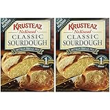 Krusteaz No Knead Artisan Bread Mix: Classic Sourdough (Pack of 2) 14 oz Boxes
