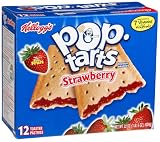 Pop-Tarts, (Not Frosted) Strawberry, 12-Count Boxes (Pack of 12)