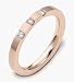 18 Karat Rose Gold Stackable Diamond Band Ring