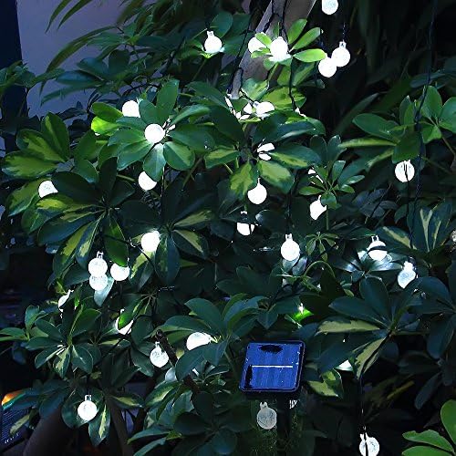 Innootech Solar Globe String Lights 30 Led White Crystal Ball Decoration for Outdoor Party Deck Christmas Wedding Proch