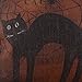 LINKWELL 45x45cm Halloween All Hallows' Eve Black Cat Burlap Cushion Covers Pillow Cases