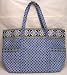 Vera Bradley Super Tote Bag Purse in Riviera Blue