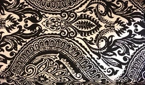 Juniper Bay Cotton Flannel TWIN Sheet Set Deep Pocket - Henna Black & White