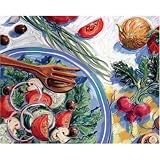 Magic Slice Non-Slip Flexible Cutting Board, Gourmet Size 12 x 15, Salad Bowl by Barbara Maslen