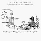 'Pi what squared? Long John, you should be able to get this.' Cartoon print by Pat Byrnes, Published in The New Yorker on 5/15/2000
