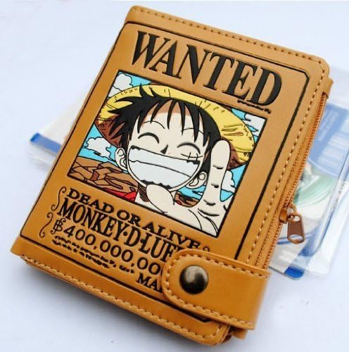 Topbill Anime One Piece Wanted Luffy Short Wallet of Cosplay 1 PCS by topbill