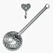 Tin Woodsman Pewter Coffee Scoop (Heart), Solid Pewter, Made in USA