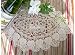 Unique Hand Crochet Bobbin Lace Oval Tray Cloth/placemats-ecru