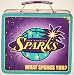 Los Angeles Sparks - What Sparks You? - Metal Lunch Box - Measures 8x7x4 Approx Inches - Shows Minor Wear - Plastic Handle - Limited Edition - Collectible