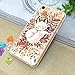 iPhone 7 Case Clear with Design, Designer Pattern Case Cover, Colorful Cute Girly Case for Girls Women for Apple iPhone 7 4.7 inches Rose Gold, Fox