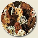 AutoCoaster ~ Dog Collection ~ Tile Drink Coaster for car cupholder - code 775