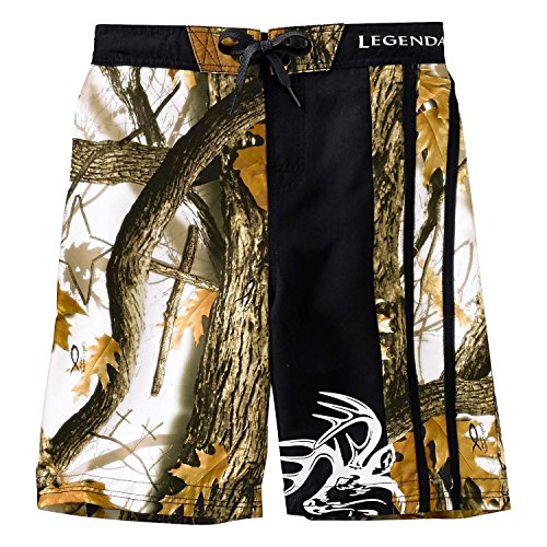 Legendary Whitetails God's Country Camo Youth Lakeside Swim Trunks