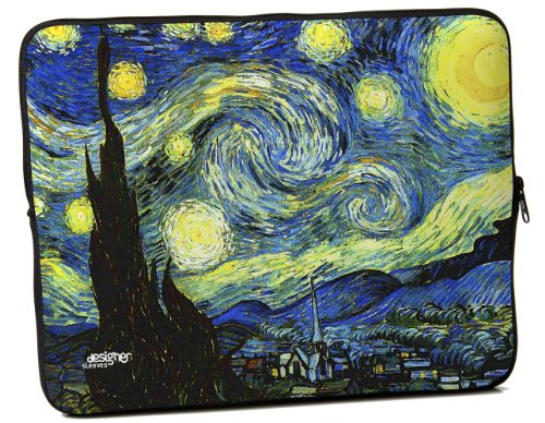 Designer Sleeves 15-Inch Starry Night Laptop Case (15DS-STARN)