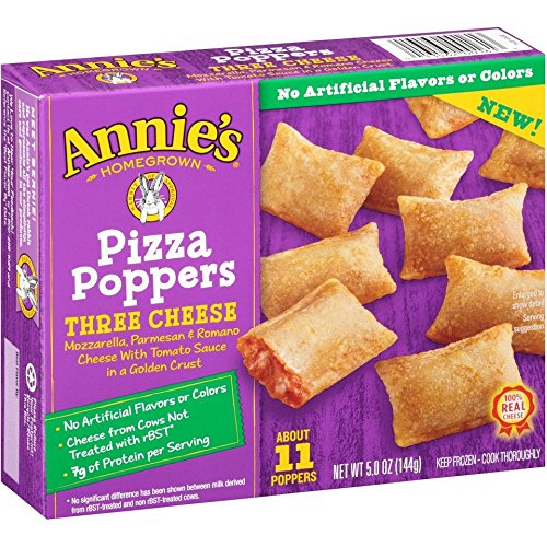 Annies Homegrown Three Cheese Pizza Poppers, 5 Ounce 9 per case.