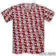 University of Oklahoma Scrubs Top Shirt OU Logo 100% Natural Cotton - NOT a CHEAP BLEND - For HIM or HER- GIFT Ideas for Man Men Woman Women Ladies Nurses MOM Mother or DAD Father