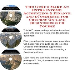 The Guru's Make An Extra Income, Accounting & Finance and eCommerce for Coupons On-line Businesses 3 CD Course