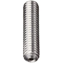 Stainless Steel 18-8 Set Screw, Vented Hex Socket Drive, Cup Point (Metric)