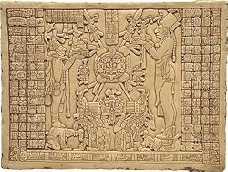Maya Tablet of the Sun Relief from Palenque
