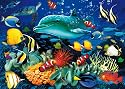 Clementoni 39186.8 - Puzzle Magic 3D 1000 teilig Dolphin Reef
