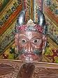 Wall Hanging-antique Hand Carved and Painted Wooden Mask 19 Inches