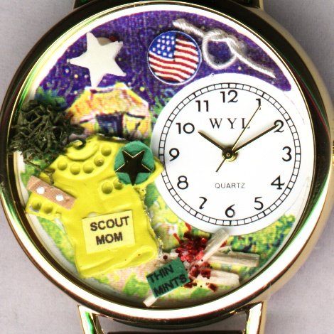 Whimsical Watches Watches, Scout Mom Gold Watch, Womens Watches, Womens Whimsical Watches Watches