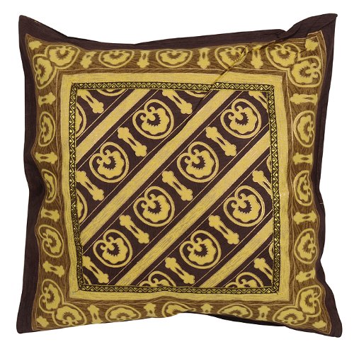 Imagen 2 de Home Designer Muebles Fundas de cojín algodón con tamaño de impresión de la mano Bloque 16 x 16 pulgadas Juego de 2 piezas