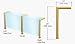 C.R. LAURENCE SG900PB CRL Polished Brass Elegant Series Glass on Front and Top Shelf ...