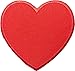Heart Red Sew Iron on Embroidered Patches