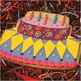 Giant Birthday Cake Decorated Cookie