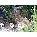 Grosser Wasserfall Weser Bachlauf Kaskade Garten