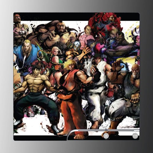 Super Street Fighter 4 Arcade Edition Game Vinyl Decal Skin Protector Cover for Playstation 3 PS3 Slim