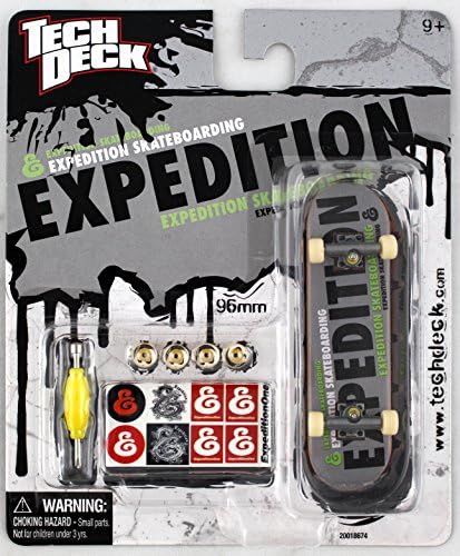 1 TECH DECK 96mm FINGERBOARD - EXPEDITION ONE BOARD (Gray) - Retired - New