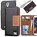 Galaxy S4 case,by HiLDA,Wallet Case for Samsung Galaxy S4/i9500,Premium PU Leather Case,Credit Card Holder,Flip Cover Case[Black]
