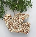 Bird Seed Christmas Dove Ornament, Party Favor, Gift and Decoration