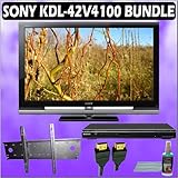 Sony Bravia V-Series KDL-42V4100 42in. 1080P LCD HDTV + Sony DVD Player w/ Wall Mount Accessory Kit