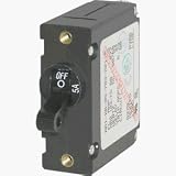 Blue Sea 7208 Circuit Breaker Aa1 15A Black - Electrical Components - Blue Sea System by BLUE SEA SYSTEM