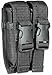 Ultimate Arms Gear Tactical Stealth Black Hi Point Hi-Point Double Dual 9mm .40 S&W .45 ACP Hi-Cap Pistol Handgun Caliber Magazine Mag Nylon Cell Carrier Pouch with Secure Buckle Adjustable Velcro Straps