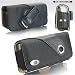 Samsung Instinct M800 Leather Horizontal Carrying Case with Rotating Belt Clip