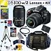 Nikon D5100 16.2MP CMOS Digital SLR Camera with 18-55mm f/3.5-5.6G AF-S DX VR and 55-300mm f/4.5-5.6G ED VR AF-S DX NIKKOR Zoom Lens + EN-EL14 Battery + 16GB Deluxe Accessory Kit