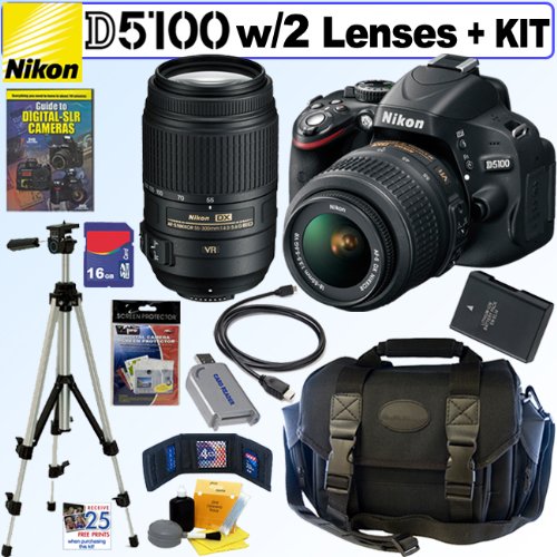 Nikon D5100 16.2MP CMOS Digital SLR Camera  18-55mm 