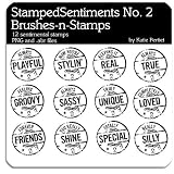Photoshop Brushes - Stamped Sentiments No. 02 Brushes and Stamps