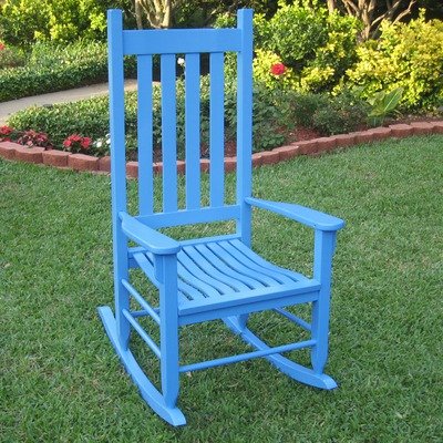Bar Harbor Rocking Chair Color: Blue