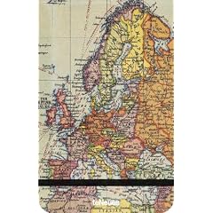 Antique Map, Flip Pad: Seiten leicht liniert, handliches Format f�r unterwegs, Tasche f�r lose Notizen, perforierte Seiten, Seite f�r pers�nliche Daten, Elastikband zum Schlie�en