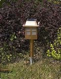 Unique Arts Copper Solar Lantern with Stake