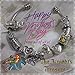 Timeline Treasures Easter Egg Charm for European Charm Bracelets Lampwork Glass Stainless Steel
