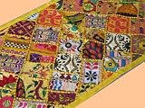 BANJARA MIRROR INDIA TABLE RUNNER TAPESTRY WALL HANGING