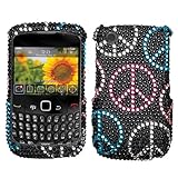 MyBat Peace With Full Rhinestones Snap-on Hard Phone Protector Case Cover F ....