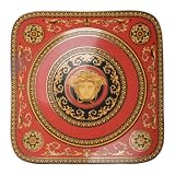 Versace by Rosenthal Medusa Red Service plate 13 -Inch, square